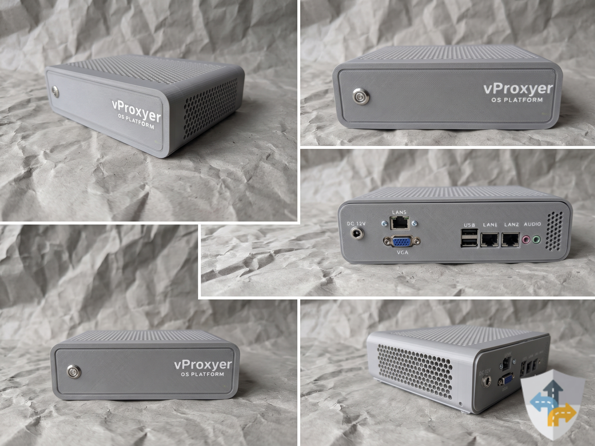 Thiết bị vProxyer Box model B31900 — ảnh collage sản phẩm